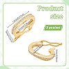3Pcs 925 Sterling Silver Twister Clasps STER-NB0001-10G-2