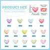 112Pcs 14 Styles UV Plating Transparent and Opaque Acrylic Beads MACR-TA0002-32-4