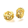 Column Brass Micro Pave Cubic Zirconia European Beads KK-L230-08G-02-1