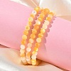 5MM Natural Yellow Shell Round Beaded Stretch Bracelets SH-CBACA76-18A-1