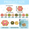 160Pcs 8 Colors Alloy Enamel Bead Caps FIND-TA0008-38-4