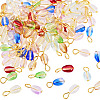 110Pcs 11 Colors Glass Pendants PALLOY-TAC0298-2