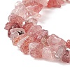 Natural Strawberry Quartz Chip Bead Strands LS-G-M205-56-3