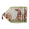 Easter Theme Rabbit Polyester & Non-woven Fabric Knitted Table Runners AJEW-G051-01D-1