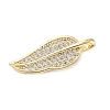 Brass Micro Pave Cubic Zirconia Pendants ZIRC-I356-21G-2