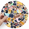 50Pcs 50 Styles PVC Self-adhesive Stickers PW-WG36582-01-3