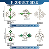   50Pcs 10 Style Alloy Enamel Chandelier Component Links ENAM-PH0002-59-2