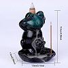 Ceramic Decorations Lotus Frog Flowback Incense Stove Ceramic Incense Stove Decorations Gift JX843A-2