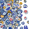 500G 4 Colors Mosaic Tiles Porcelain Cabochons DIY-SP0007-87-1