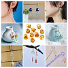 10Pcs Glass Bead Caps for Wind Chimes Making GLAA-BY0001-05D-8