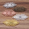 Vintage Hair Accessories Iron Hair Barrette Findings OHAR-PW0001-035S-1