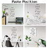 PVC Quotes Wall Sticker DIY-WH0200-002-3