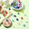 15 Styles UV Plating & Opaque Iridescent Acrylic Bead Caps MACR-YW0003-08-4