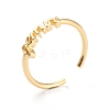 Constellation/Zodiac Sign Brass Cuff Rings RJEW-O042-06G-I-2