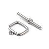 304 Stainless Steel Toggle Clasps STAS-A092-07P-2