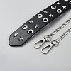 Imitation Leather Alloy Belt Buttons FIND-WH20012-54-2