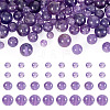 100Pcs 3 Styles Natural Amethyst Round Bead Strands G-TA0002-46-1