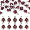 20Pcs Faceted Glass Charms RGLA-TADJ0001-01A-1