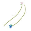 Flower Acrylic Bookmarks AJEW-TA00064-3