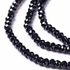 Natural Black Spinel Beads Strands G-L581B-001-2