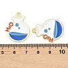 Alloy Enamel Pendants ENAM-L055-01I-01-3