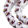 Printing Glass Beads for Necklaces Bracelets Making GLAA-B020-02A-07-4