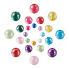 Transparent Crackle Acrylic Beads CACR-TA0001-03-2