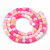 Handmade Polymer Clay Beads Strands CLAY-N008-061-09-2