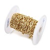 Brass Rectangle Link Chains KK-C251-28G-2
