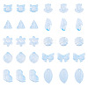 64Pcs Gradient Color Transparent Glass Beads GLAA-TA0003-48B-1