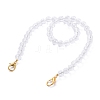 Transparent Acrylic Beads Chains Bag Handles AJEW-BA00040-03-1