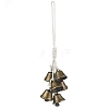 Iron Bell Pendant Decorations HJEW-JM02177-4