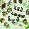 Resin Miniature Armchair Ornaments AJEW-SP0006-12-4