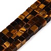 Natural Tiger Eye Beads Strands G-T139-6x6-29A-4