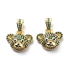 Brass Cubic Zirconia Charms KK-G446-25G-02-2