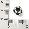 Soccer Season Alloy Enamel European Beads FIND-G113-07AS-03-3