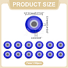 Handmade Evil Eye Lampwork Beads LAMP-ME0001-16B-2