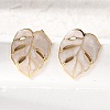 Brass Stud Earrings for Women KK-CBA9D38-05G-01-1