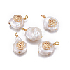 Natural Cultured Freshwater Pearl Pendants PEAR-E013-34A-2