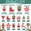 36Pcs 12 Styles Single Face Printed Wood Big Pendants WOOD-TA0002-93-4
