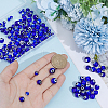 3 Strands 3 Styles Round Handmade Evil Eye Lampwork Beads Strands LAMP-PA0001-48-3