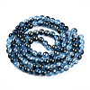 Transparent Crackle Glass Bead Strands GLAA-T025-8mm-02D-2