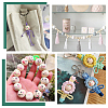 120Pcs 15 Styles Printed Wood European Beads WOOD-UN0001-22C-5