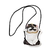 Cute Resin Swinging Bulldog Pendant Decorations LS-HJEW-A010-01B-3