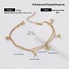 304 Stainless Steel Charm 2-Strand Bracelets for Women ER2642-2-1