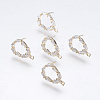 Brass Stud Earring Findings LS-X-KK-I617-31G-NR-1