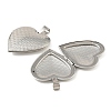 316 Stainless Steel Locket Pendants STAS-K321-27P-2