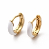 Ion Plating(IP) Enamel Hoop Earrings EJEW-G344-02G-07-1