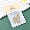 SHEGRACE Brass Pave Cubic Zirconia Flat Round Connector Charms XGRQ2O098-435A-G-6