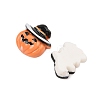 Halloween Theme Opaque Resin Cabochons CRES-M037-06-2